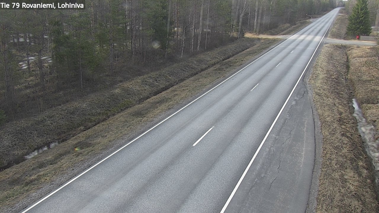 Weather Camera Image Road 79 Rovaniemi Lohiniva, Rovaniemi, Lappi