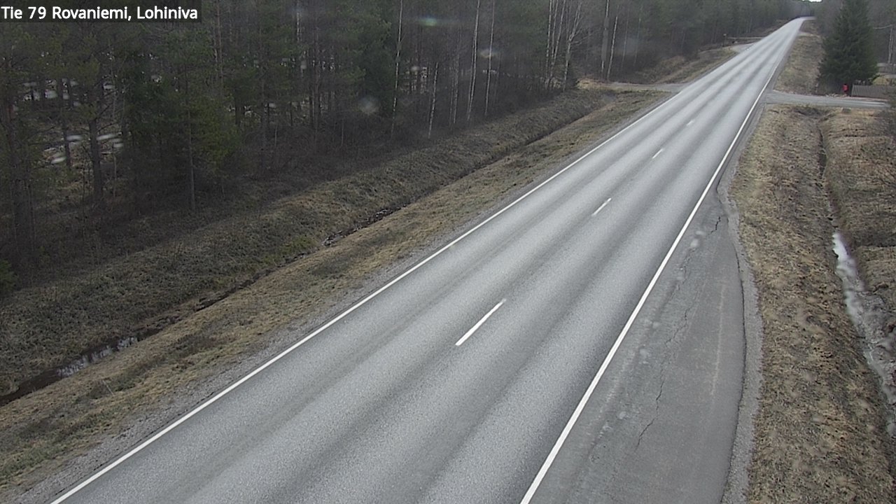 Weather Camera Image Road 79 Rovaniemi Lohiniva, Rovaniemi, Lappi