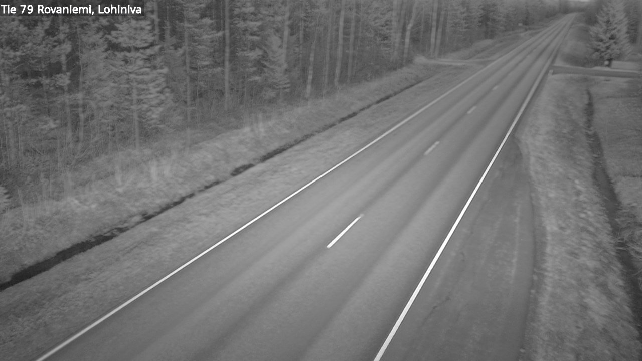Weather Camera Image Road 79 Rovaniemi Lohiniva, Rovaniemi, Lappi
