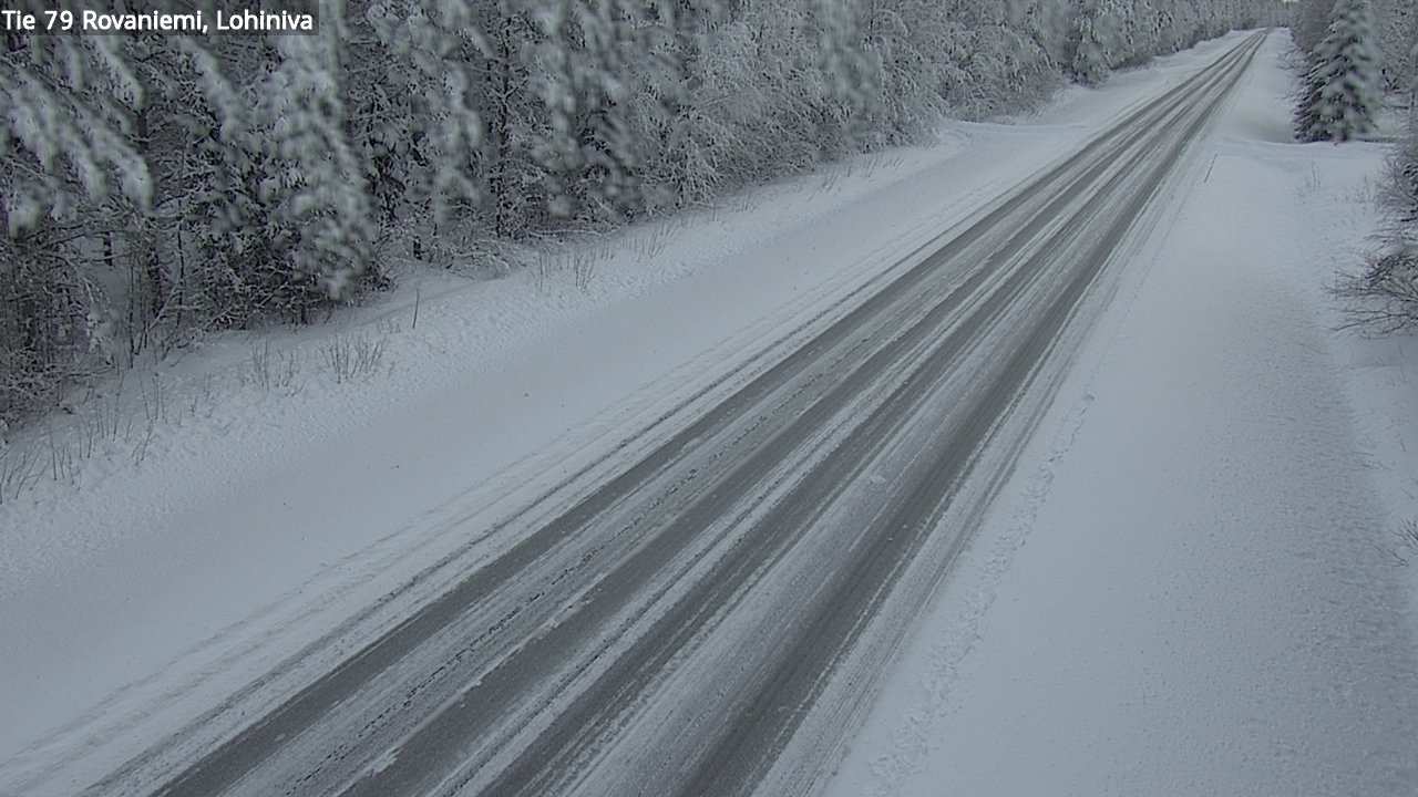 Weather Camera Image Road 79 Rovaniemi Lohiniva, Rovaniemi, Lappi