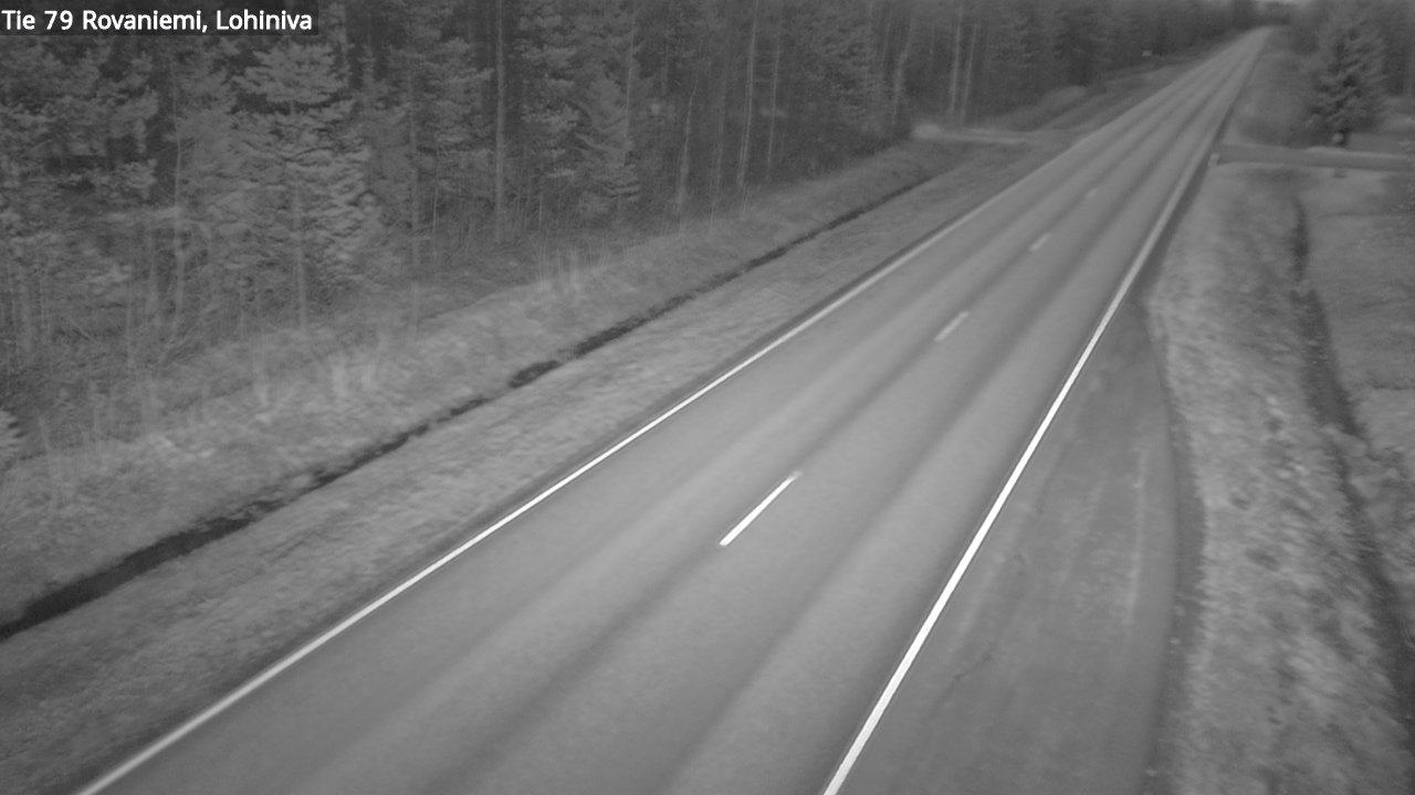 Weather Camera Image Road 79 Rovaniemi Lohiniva, Rovaniemi, Lappi