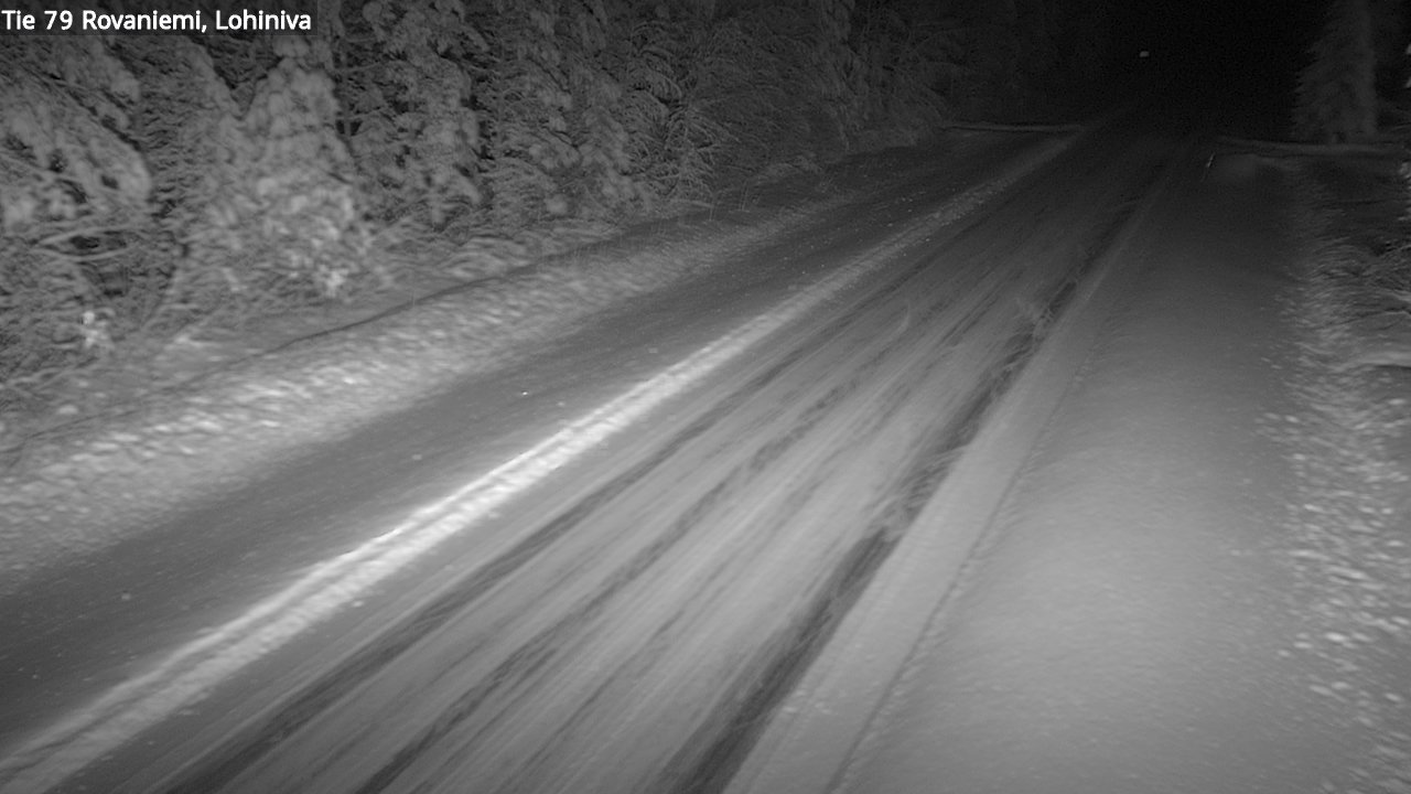 Weather Camera Image Road 79 Rovaniemi Lohiniva, Rovaniemi, Lappi