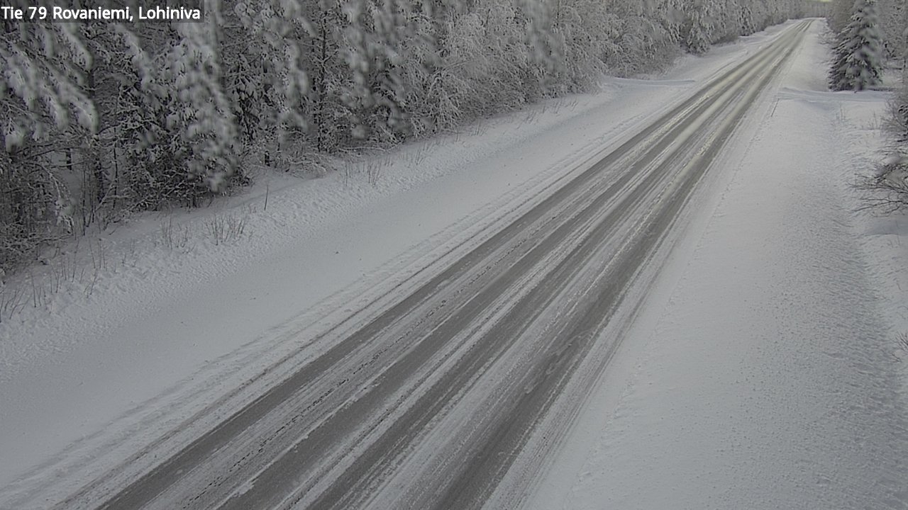 Weather Camera Image Road 79 Rovaniemi Lohiniva, Rovaniemi, Lappi