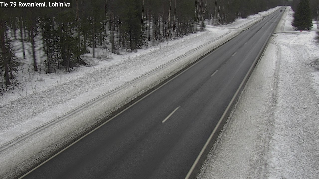 Weather Camera Image Road 79 Rovaniemi Lohiniva, Rovaniemi, Lappi