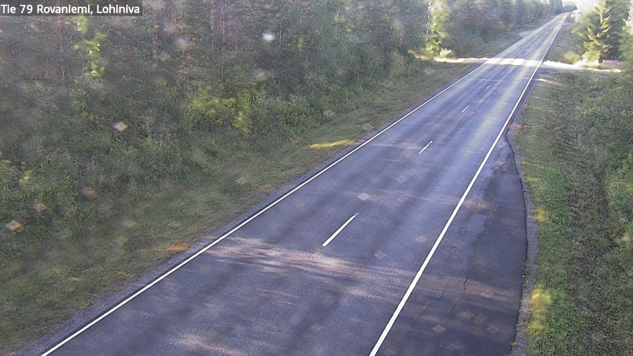 Weather Camera Image Väg 79 Rovaniemi Lohiniva, Rovaniemi, Lappi