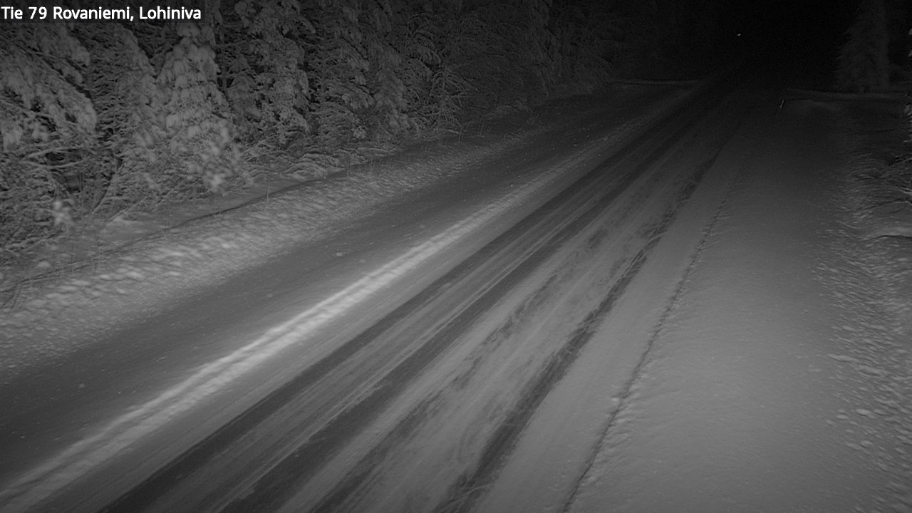 Weather Camera Image Road 79 Rovaniemi Lohiniva, Rovaniemi, Lappi