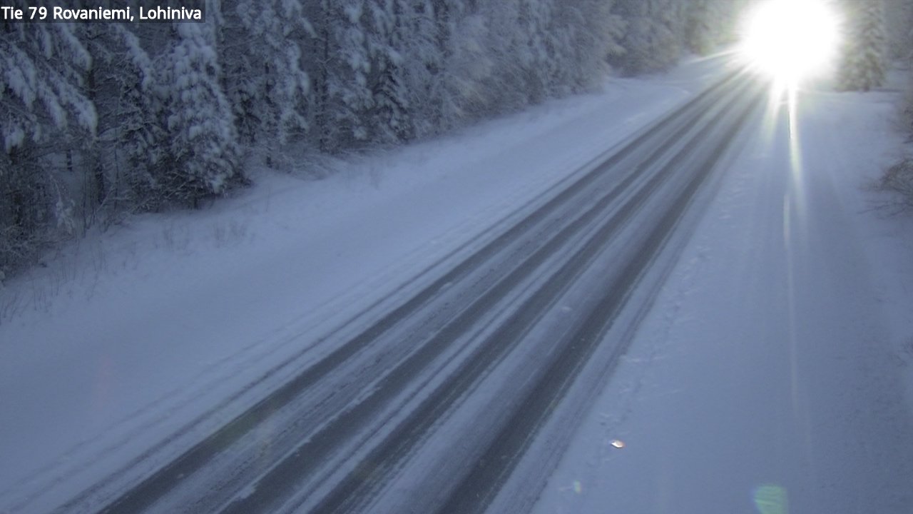 Weather Camera Image Road 79 Rovaniemi Lohiniva, Rovaniemi, Lappi