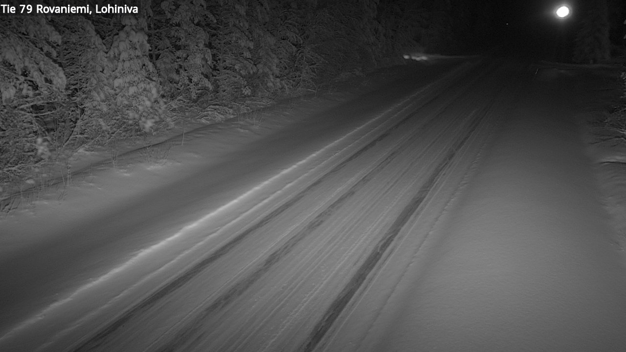 Weather Camera Image Road 79 Rovaniemi Lohiniva, Rovaniemi, Lappi