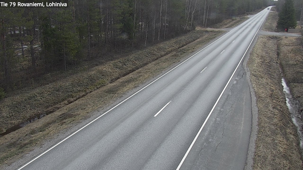 Weather Camera Image Road 79 Rovaniemi Lohiniva, Rovaniemi, Lappi