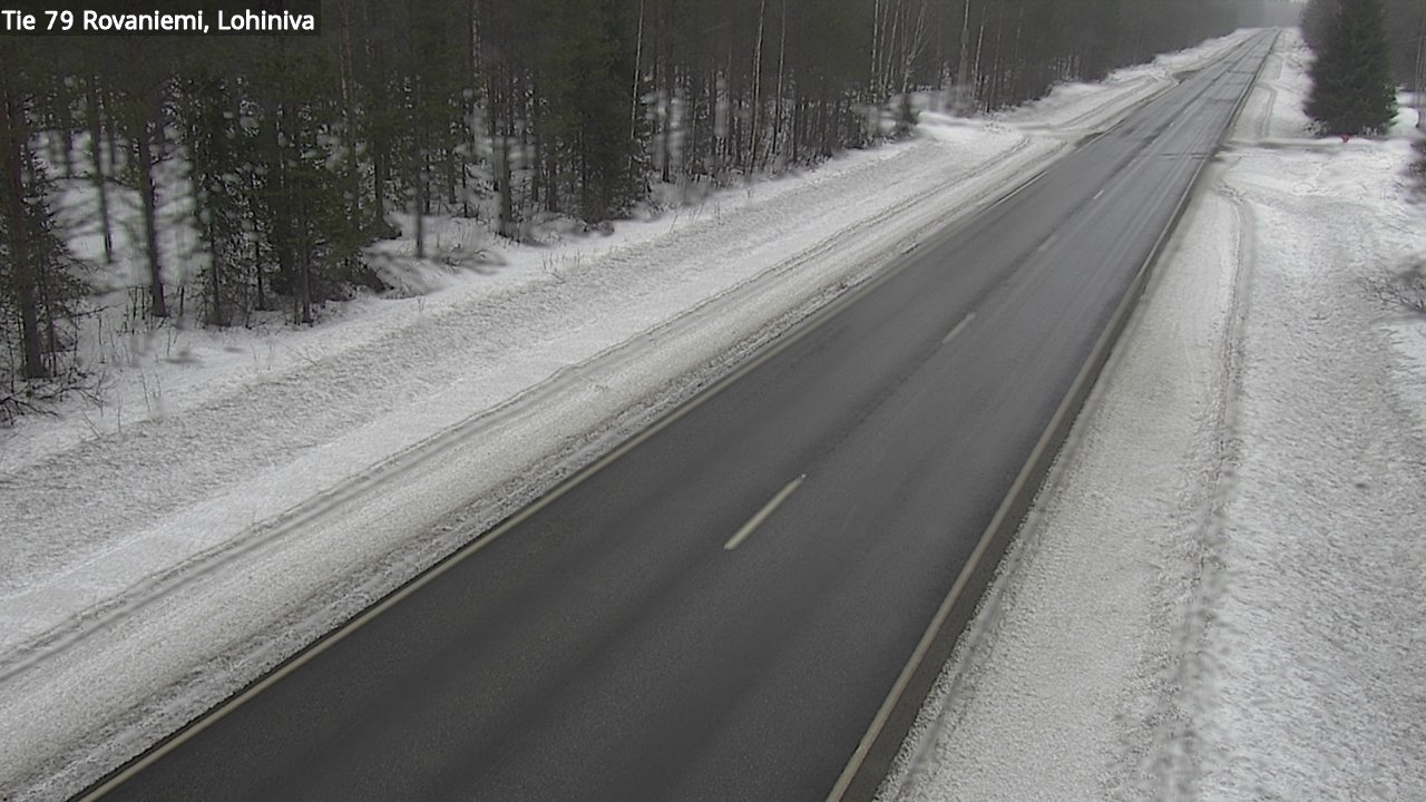 Weather Camera Image Väg 79 Rovaniemi Lohiniva, Rovaniemi, Lappi