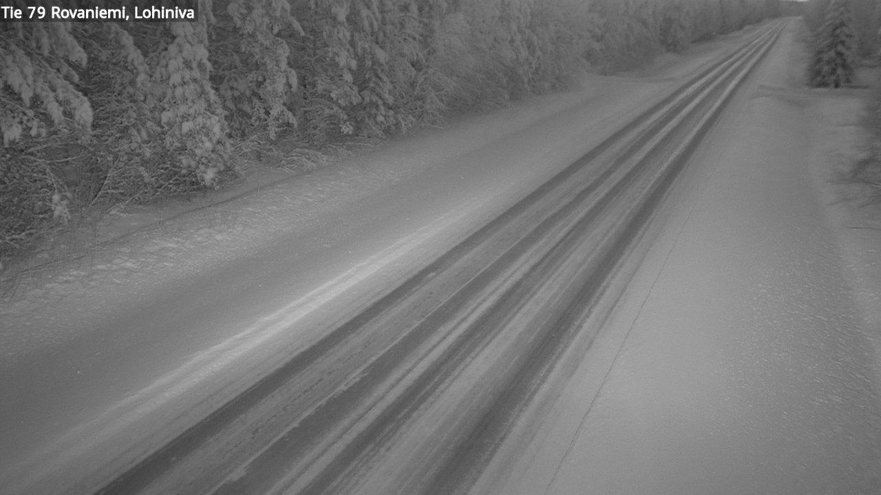 Weather Camera Image Road 79 Rovaniemi Lohiniva, Rovaniemi, Lappi