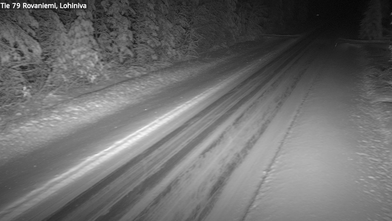 Weather Camera Image Road 79 Rovaniemi Lohiniva, Rovaniemi, Lappi