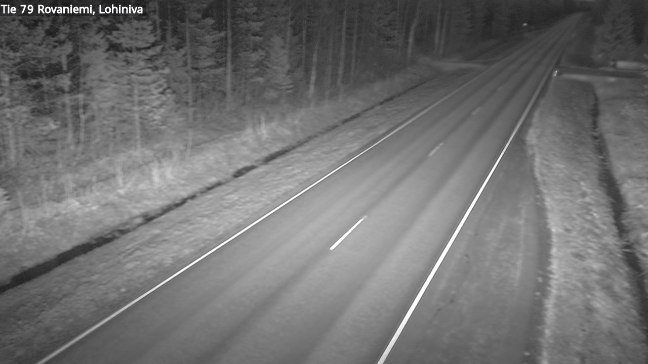 Weather Camera Image Väg 79 Rovaniemi Lohiniva, Rovaniemi, Lappi