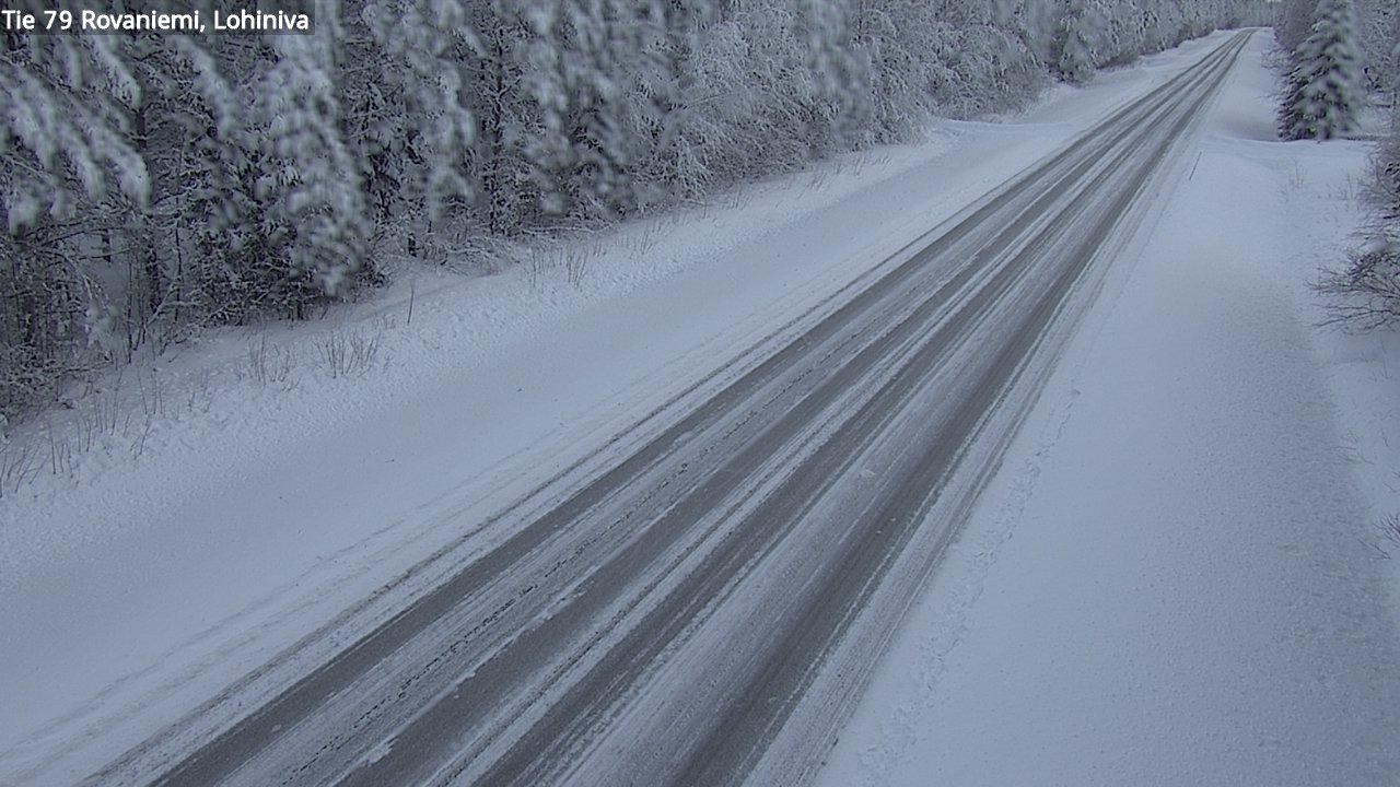Weather Camera Image Road 79 Rovaniemi Lohiniva, Rovaniemi, Lappi