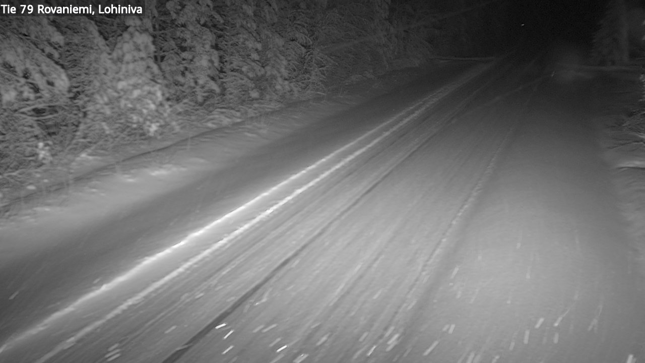 Weather Camera Image Road 79 Rovaniemi Lohiniva, Rovaniemi, Lappi