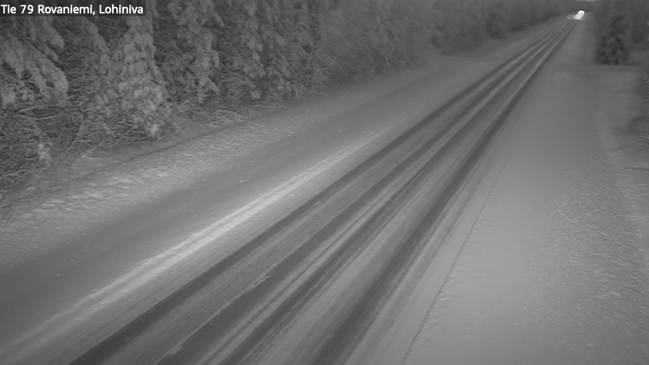 Weather Camera Image Road 79 Rovaniemi Lohiniva, Rovaniemi, Lappi