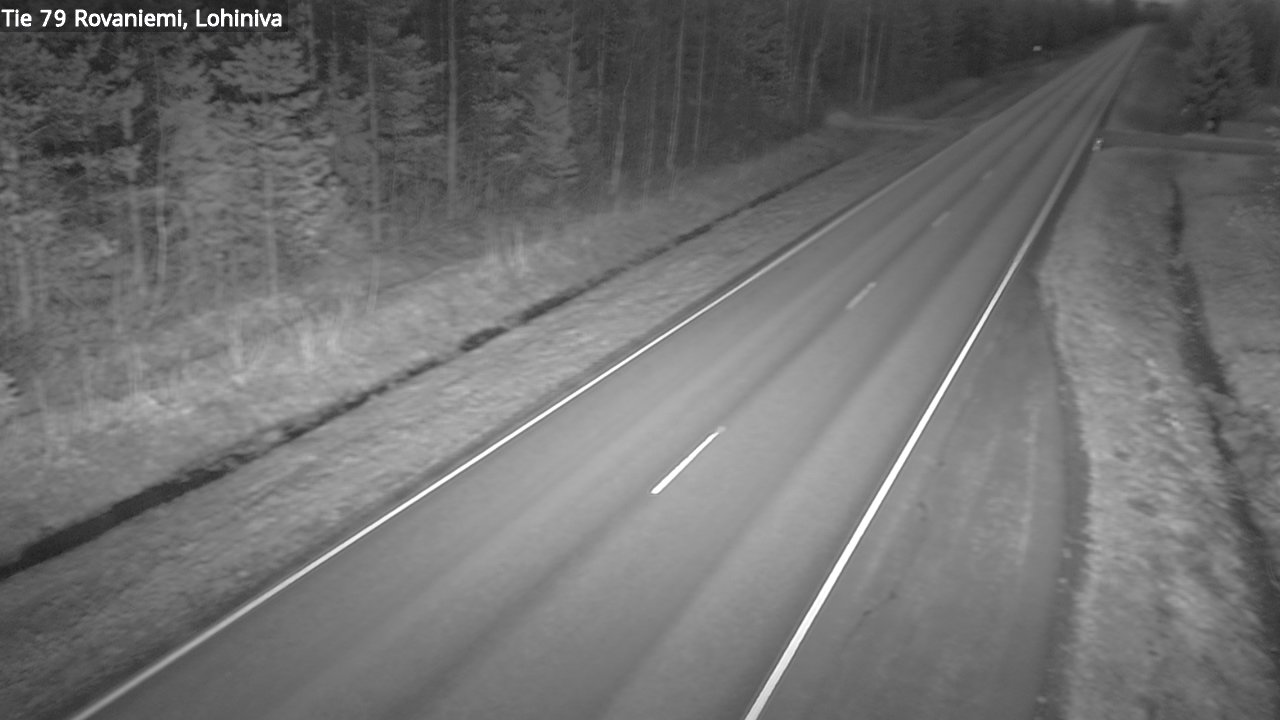 Weather Camera Image Road 79 Rovaniemi Lohiniva, Rovaniemi, Lappi