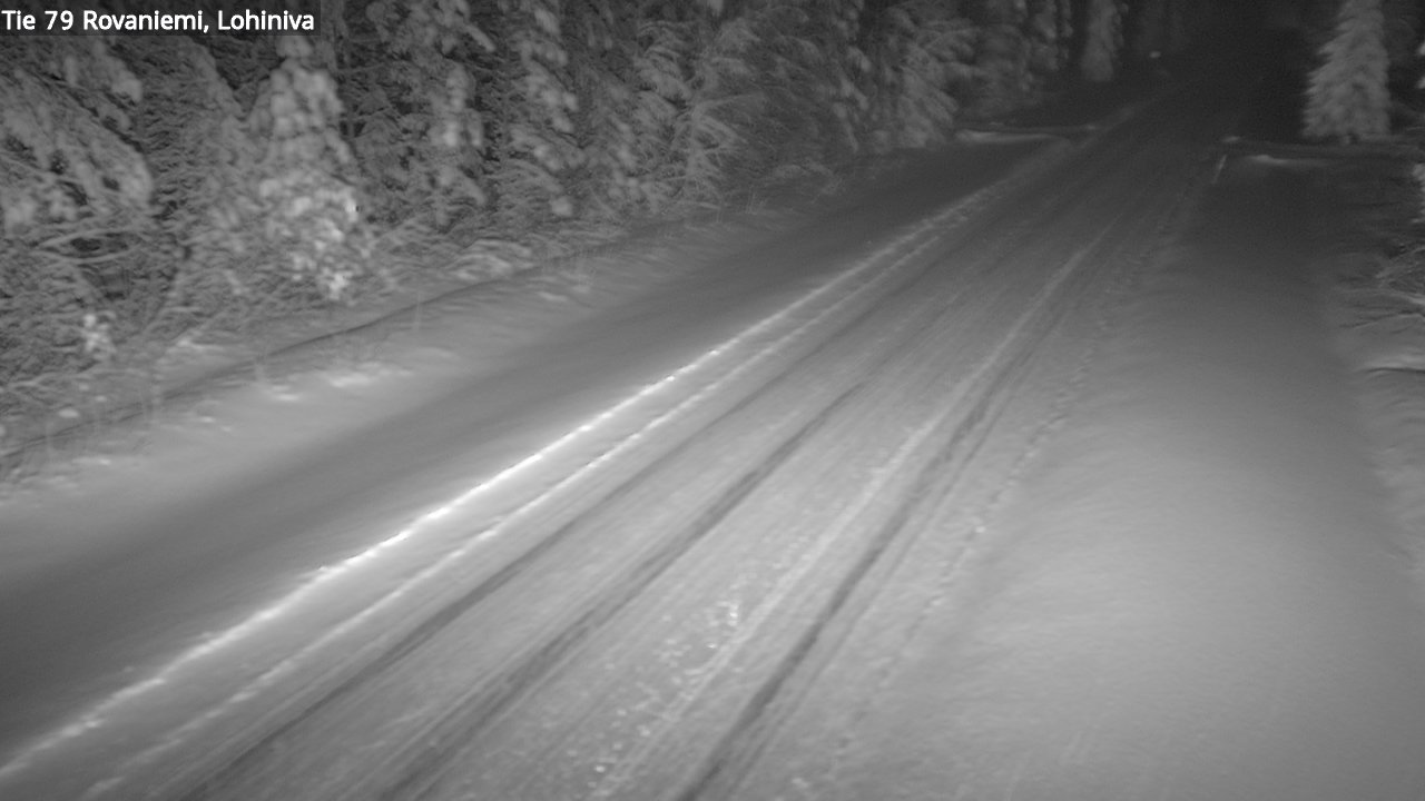 Weather Camera Image Road 79 Rovaniemi Lohiniva, Rovaniemi, Lappi