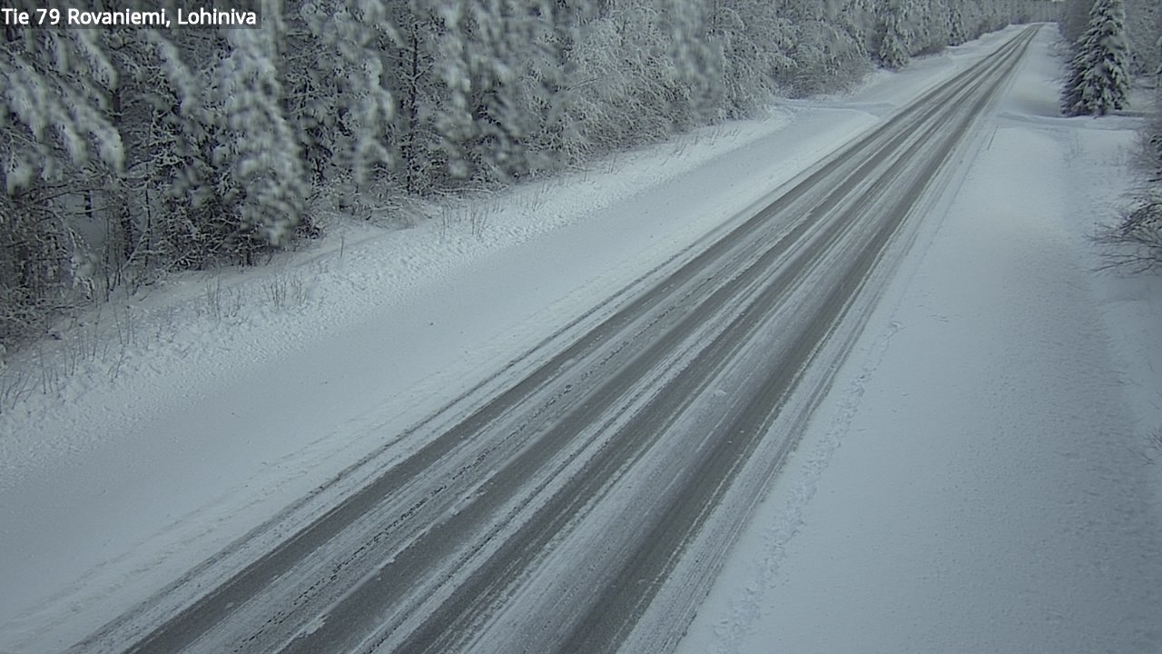 Weather Camera Image Road 79 Rovaniemi Lohiniva, Rovaniemi, Lappi