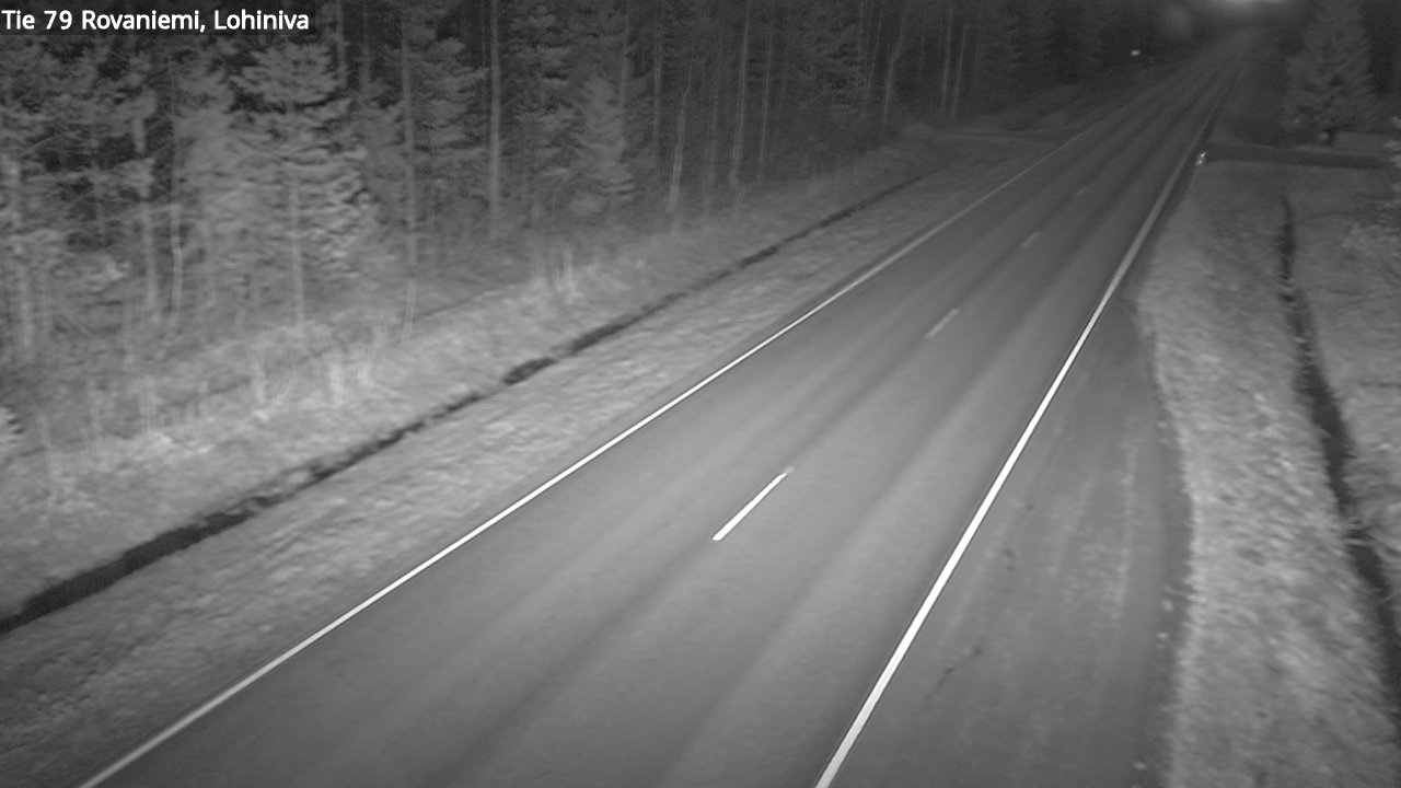 Weather Camera Image Väg 79 Rovaniemi Lohiniva, Rovaniemi, Lappi