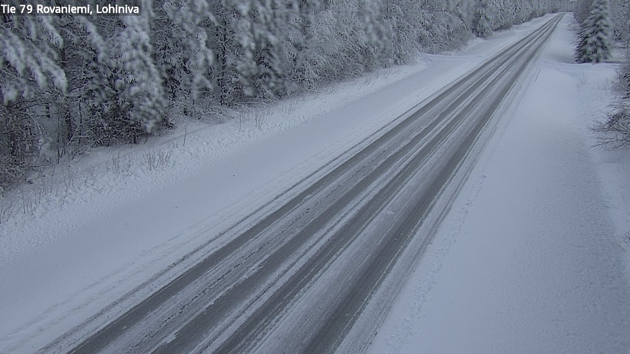 Weather Camera Image Road 79 Rovaniemi Lohiniva, Rovaniemi, Lappi