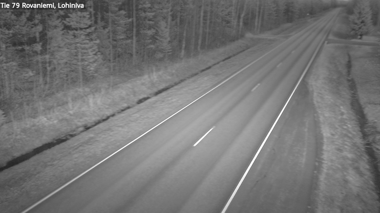 Weather Camera Image Road 79 Rovaniemi Lohiniva, Rovaniemi, Lappi