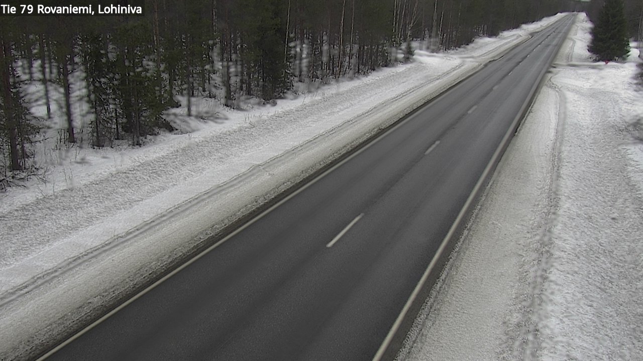 Weather Camera Image Road 79 Rovaniemi Lohiniva, Rovaniemi, Lappi