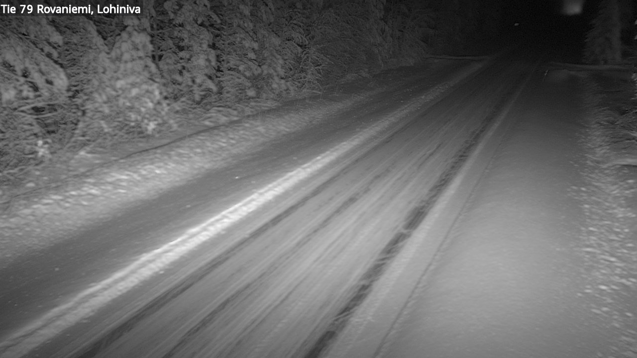 Weather Camera Image Road 79 Rovaniemi Lohiniva, Rovaniemi, Lappi