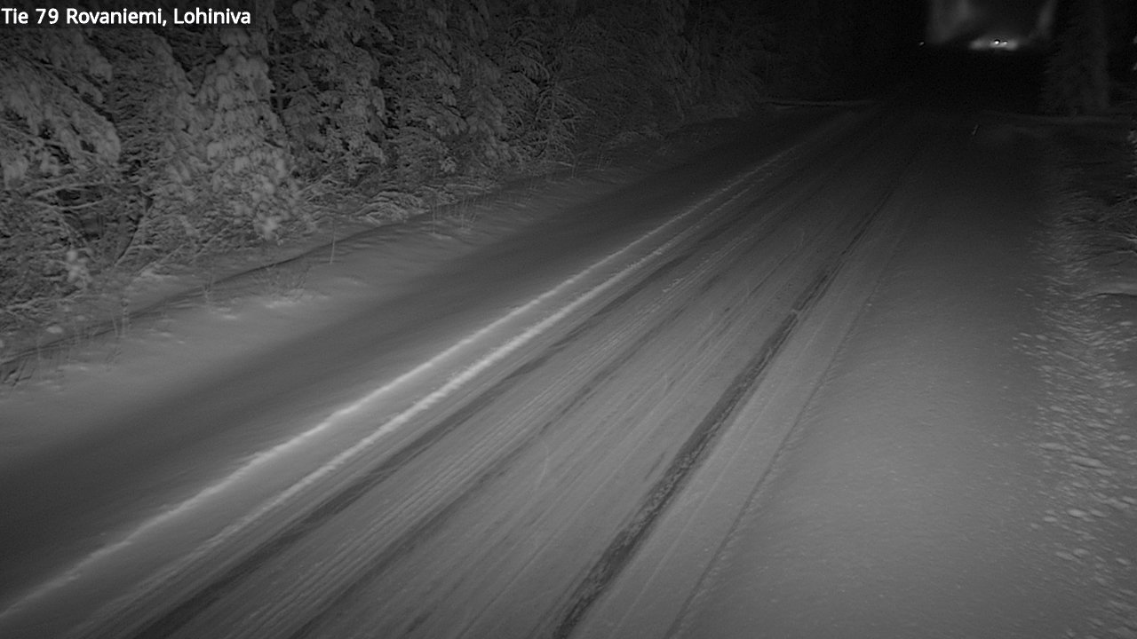 Weather Camera Image Road 79 Rovaniemi Lohiniva, Rovaniemi, Lappi