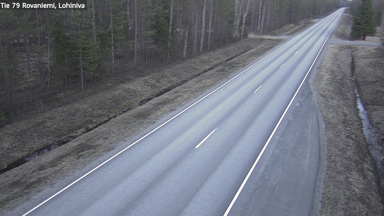 Weather Camera Image Road 79 Rovaniemi Lohiniva, Rovaniemi, Lappi