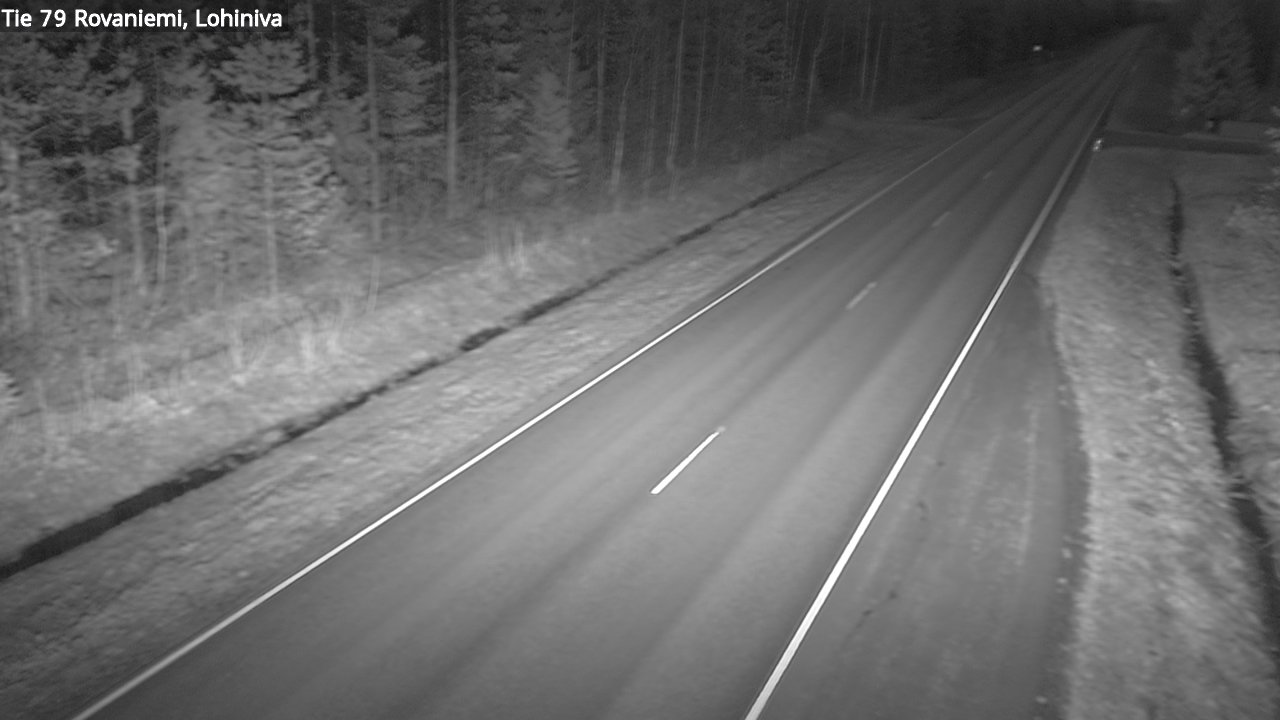 Weather Camera Image Väg 79 Rovaniemi Lohiniva, Rovaniemi, Lappi