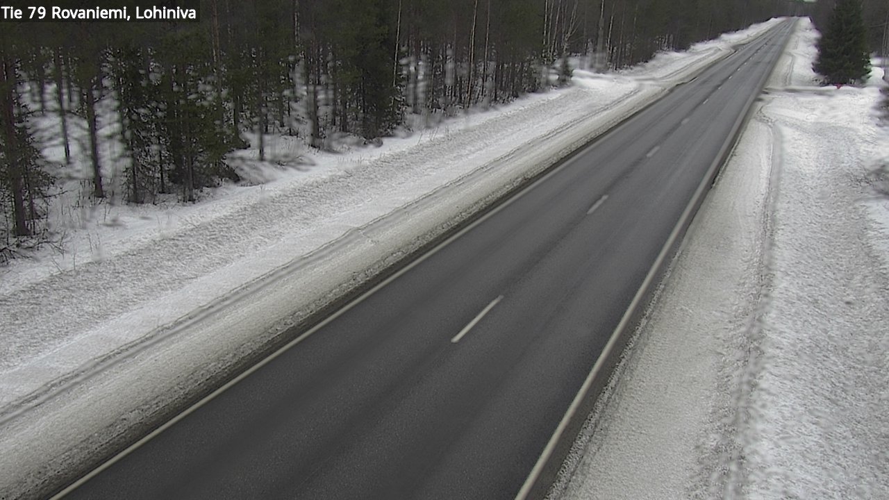 Weather Camera Image Road 79 Rovaniemi Lohiniva, Rovaniemi, Lappi