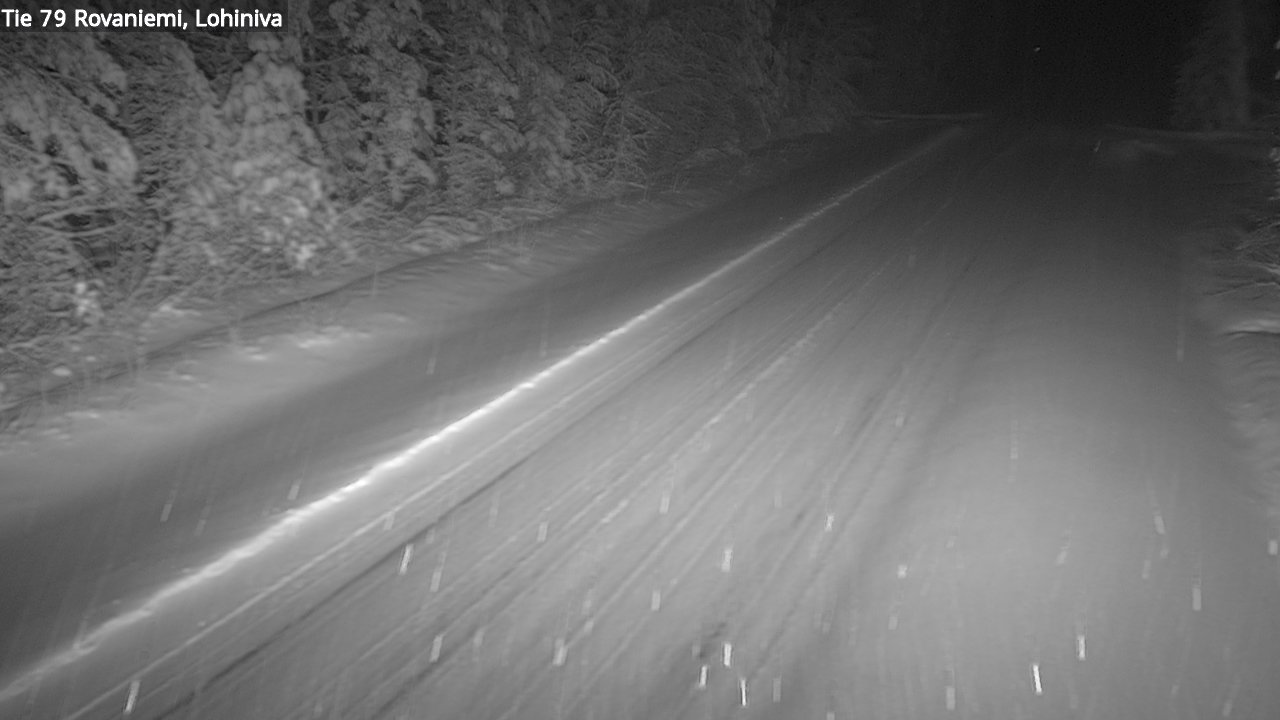 Weather Camera Image Road 79 Rovaniemi Lohiniva, Rovaniemi, Lappi