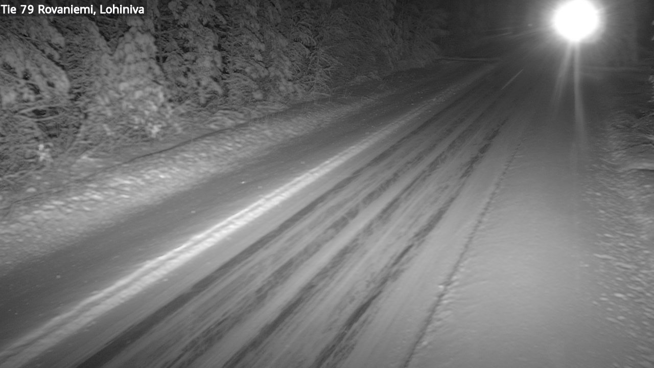 Weather Camera Image Road 79 Rovaniemi Lohiniva, Rovaniemi, Lappi