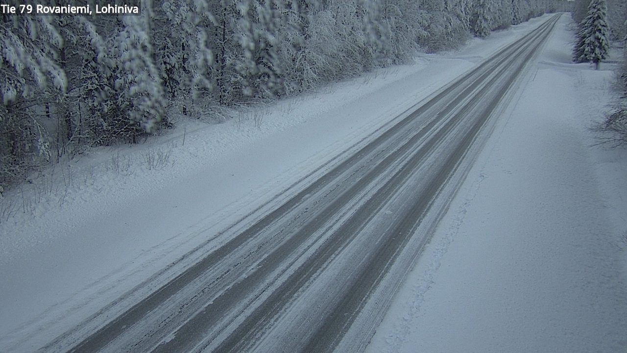 Weather Camera Image Road 79 Rovaniemi Lohiniva, Rovaniemi, Lappi