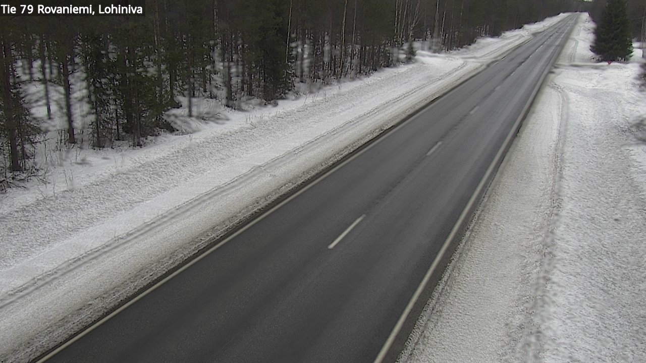 Weather Camera Image Väg 79 Rovaniemi Lohiniva, Rovaniemi, Lappi