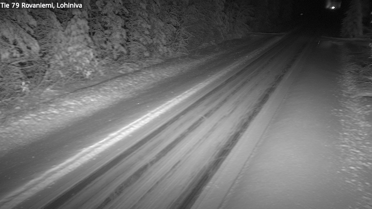Weather Camera Image Road 79 Rovaniemi Lohiniva, Rovaniemi, Lappi