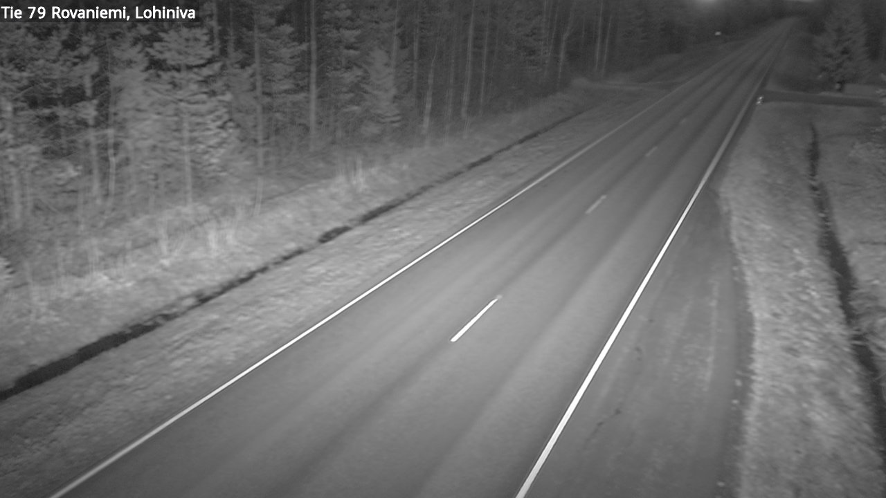 Weather Camera Image Road 79 Rovaniemi Lohiniva, Rovaniemi, Lappi