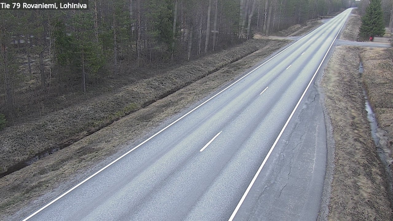 Weather Camera Image Väg 79 Rovaniemi Lohiniva, Rovaniemi, Lappi