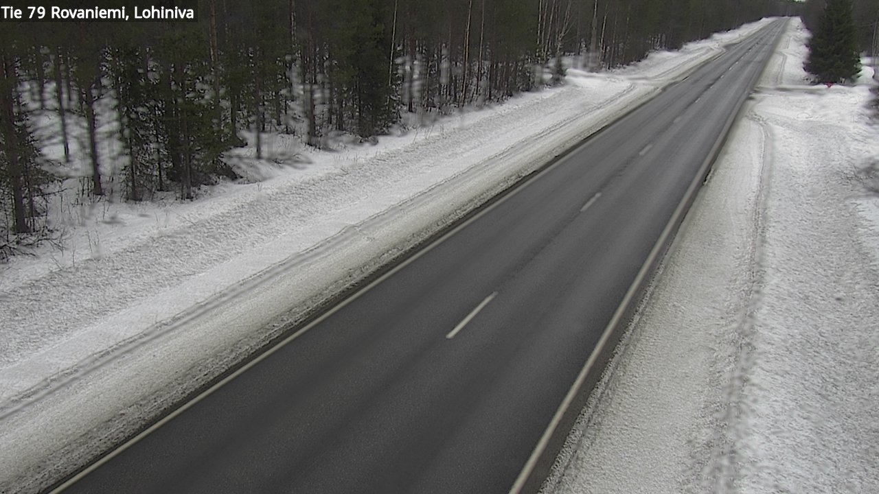 Weather Camera Image Väg 79 Rovaniemi Lohiniva, Rovaniemi, Lappi