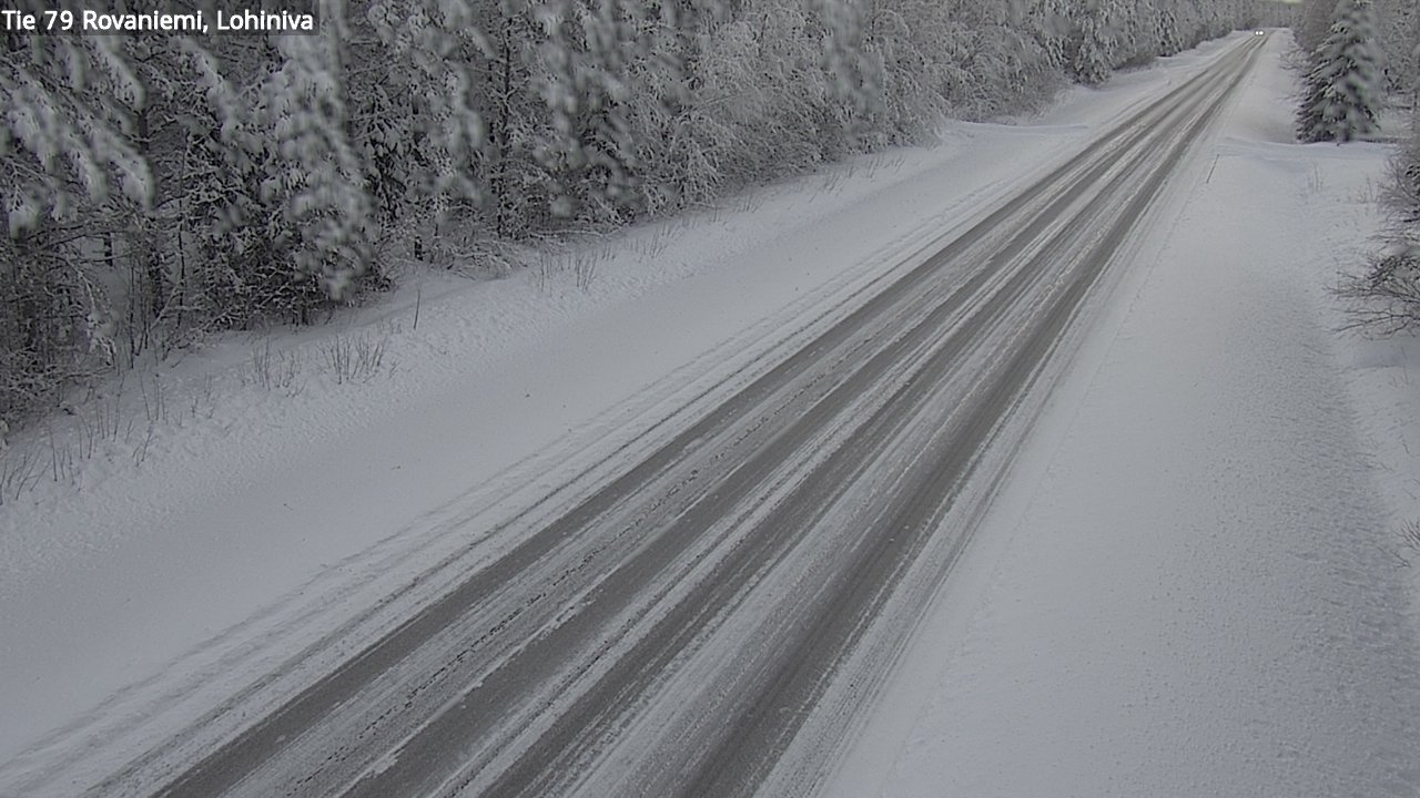 Weather Camera Image Road 79 Rovaniemi Lohiniva, Rovaniemi, Lappi