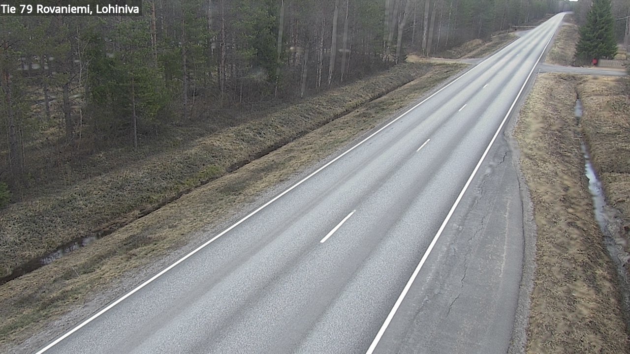 Weather Camera Image Väg 79 Rovaniemi Lohiniva, Rovaniemi, Lappi