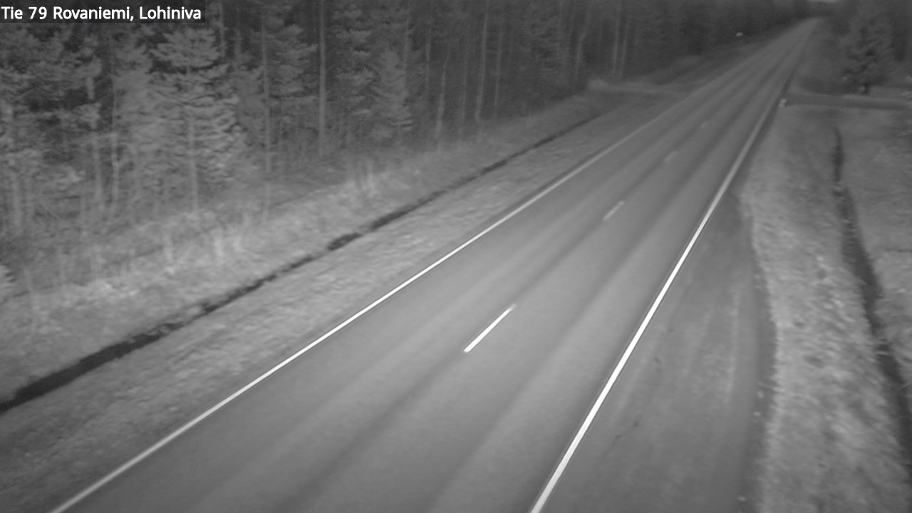 Weather Camera Image Väg 79 Rovaniemi Lohiniva, Rovaniemi, Lappi