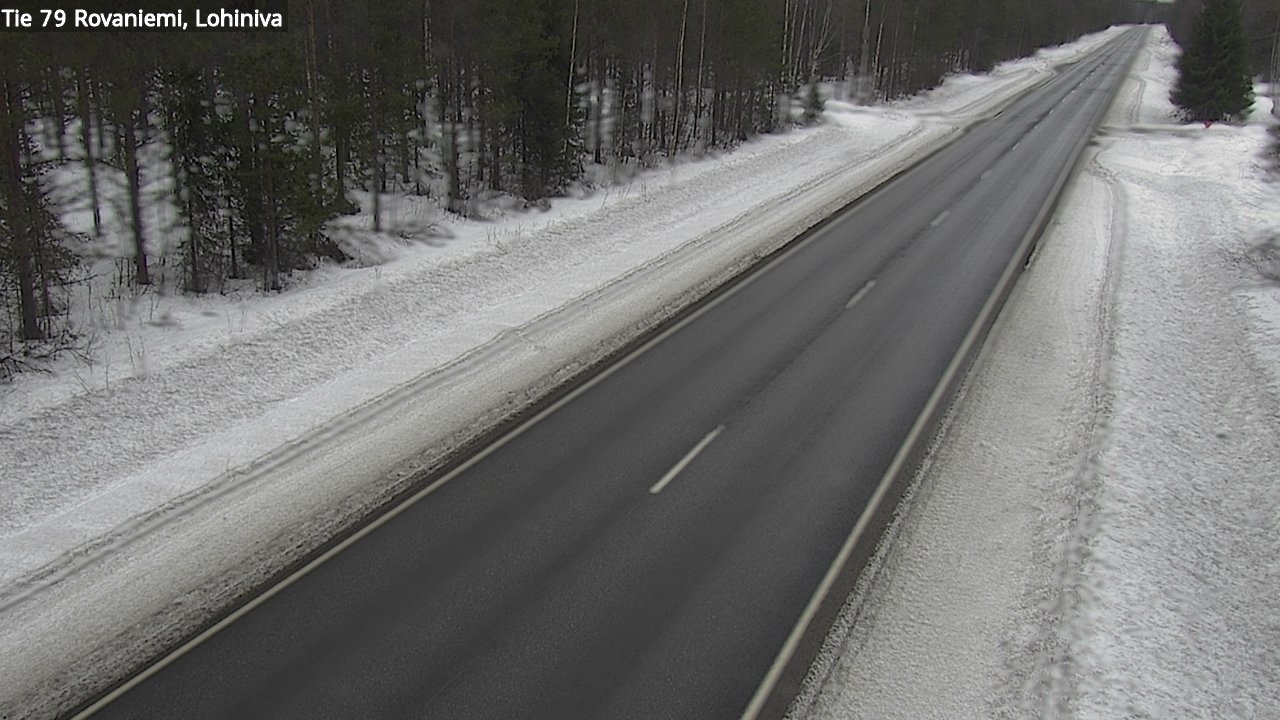 Weather Camera Image Väg 79 Rovaniemi Lohiniva, Rovaniemi, Lappi