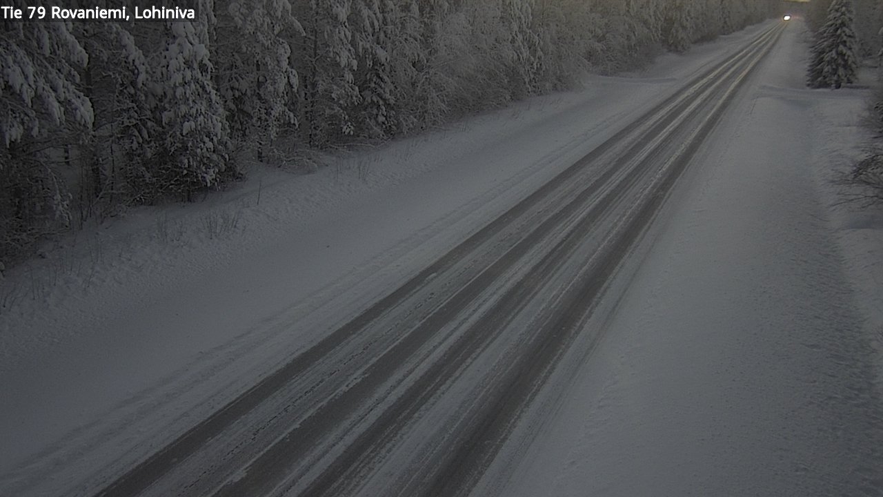 Weather Camera Image Road 79 Rovaniemi Lohiniva, Rovaniemi, Lappi
