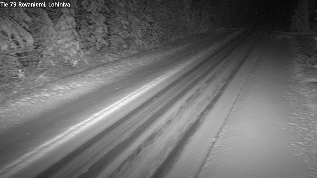 Weather Camera Image Road 79 Rovaniemi Lohiniva, Rovaniemi, Lappi