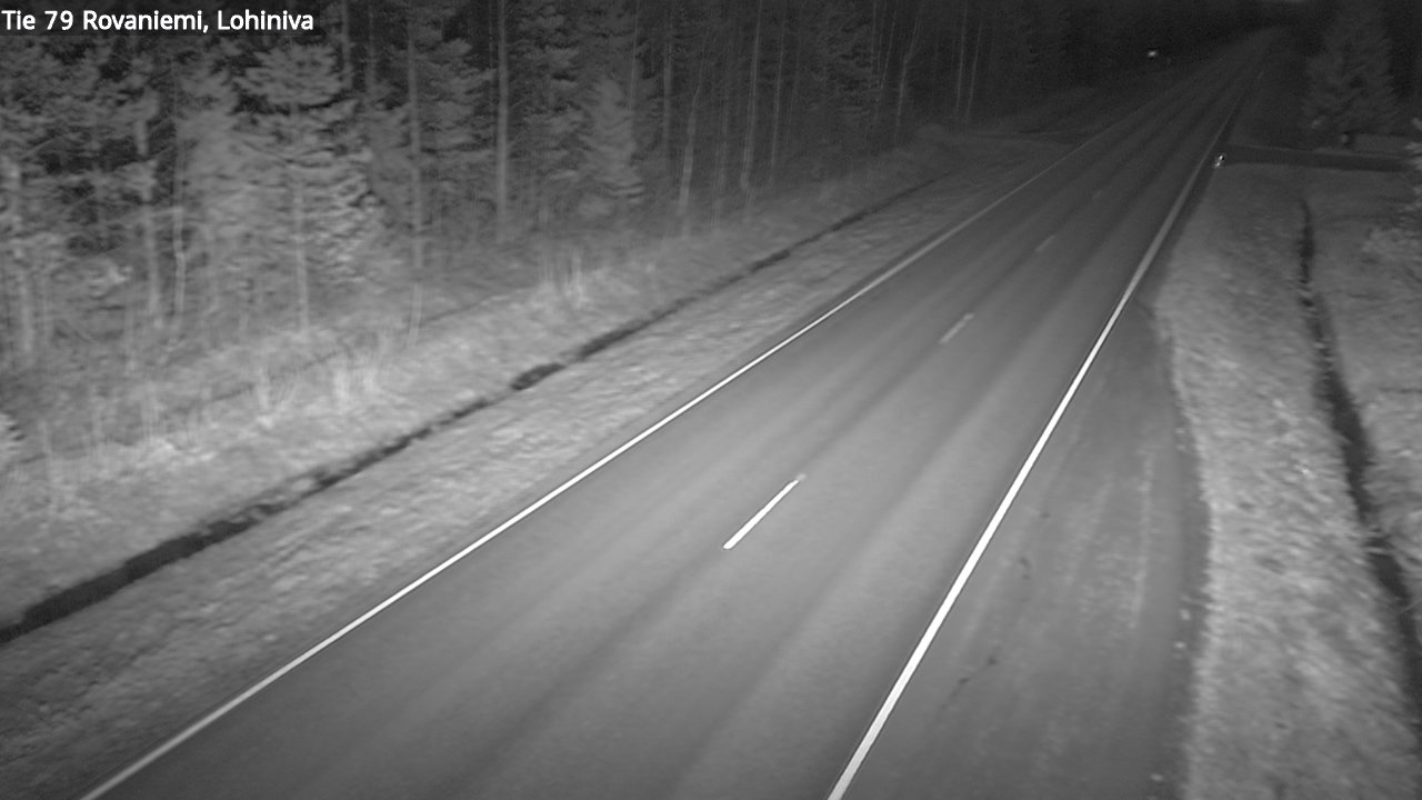 Weather Camera Image Väg 79 Rovaniemi Lohiniva, Rovaniemi, Lappi