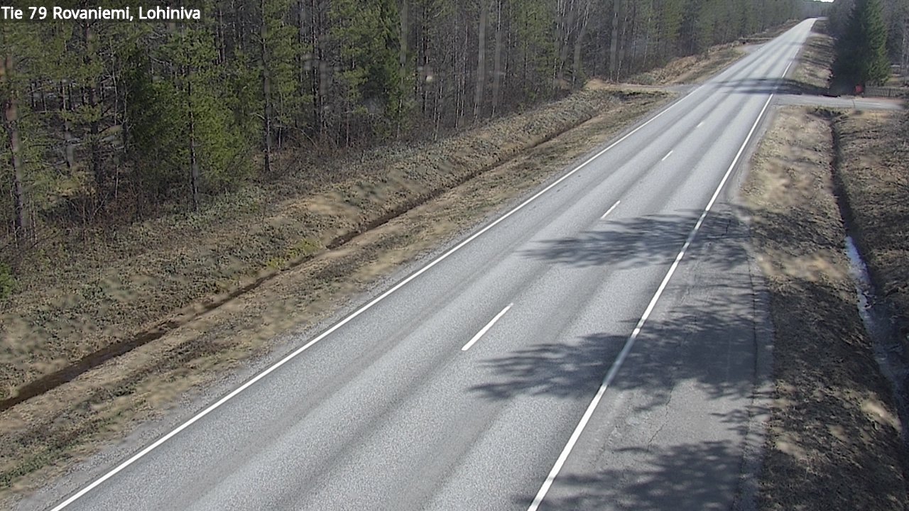 Weather Camera Image Road 79 Rovaniemi Lohiniva, Rovaniemi, Lappi