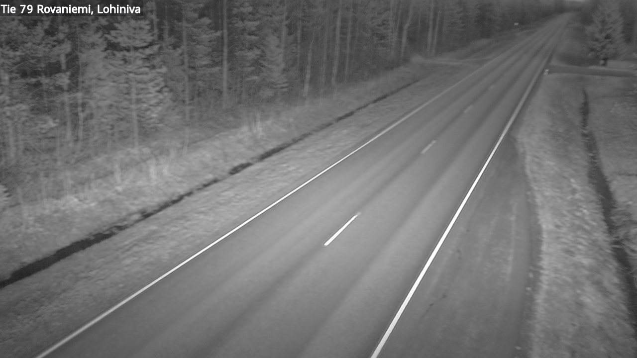 Weather Camera Image Road 79 Rovaniemi Lohiniva, Rovaniemi, Lappi