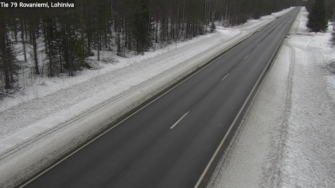 Weather Camera Image Road 79 Rovaniemi Lohiniva, Rovaniemi, Lappi